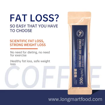 Weight Loss Slimming Coffee with Citrus Fruit and Vegetable Extract